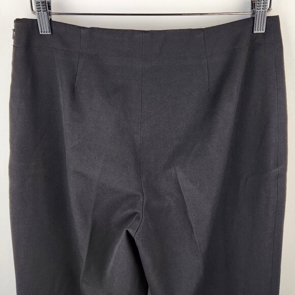 Talbots Black Classic Slim Trouser Pants Side Zip sz 8 Career Office - Picture 4 of 9